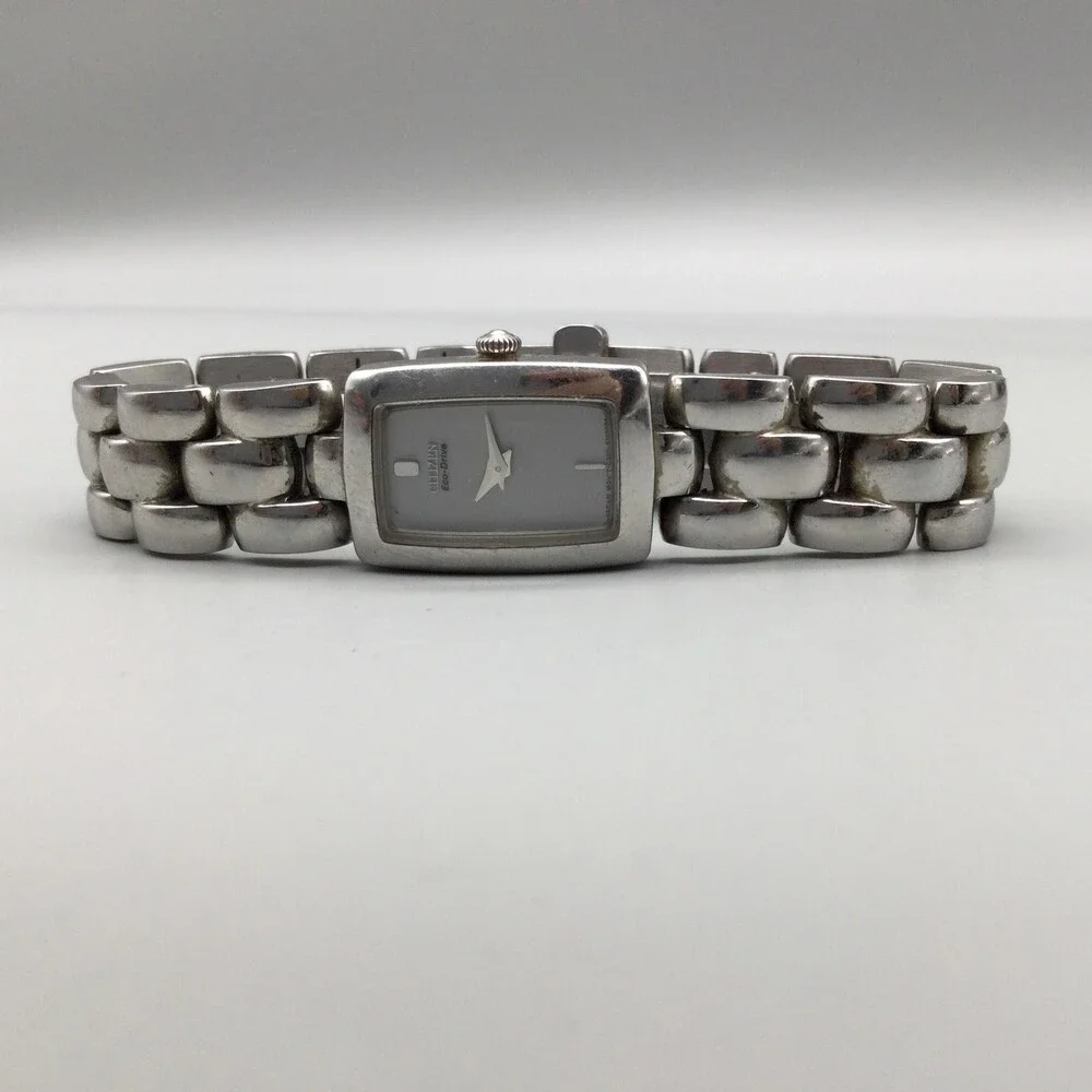 Citizen Eco-Drive Womens Watch 16mm White Dial Stainless Bracelet Solar 6.25